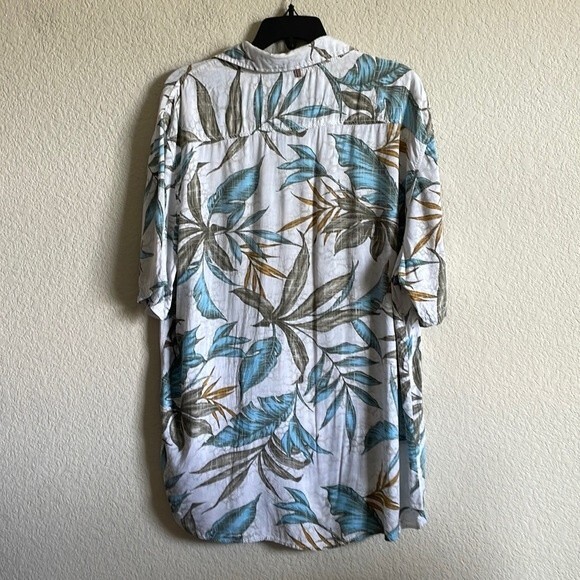 MargaritaVille vintage Mens Tropical island hawaiian short sleeve  button Shirt - Picture 2 of 8
